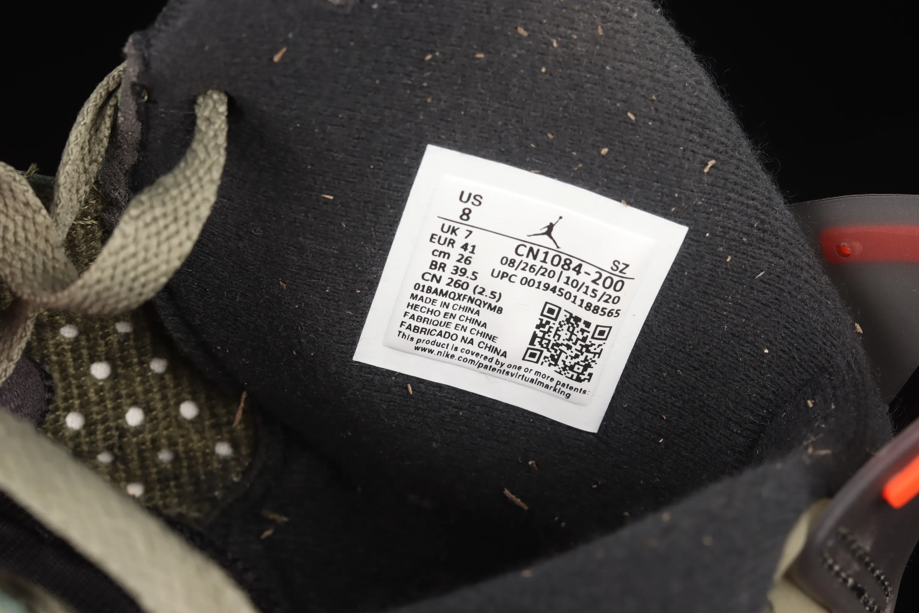 All Categories Air Jordan Jordan Series Basketball Shoes Air Jordan 6 Travis Scott x Air Jordan 6 AJ6 TS Joint Pocket Army Green Basketball Shoes CN1084-200